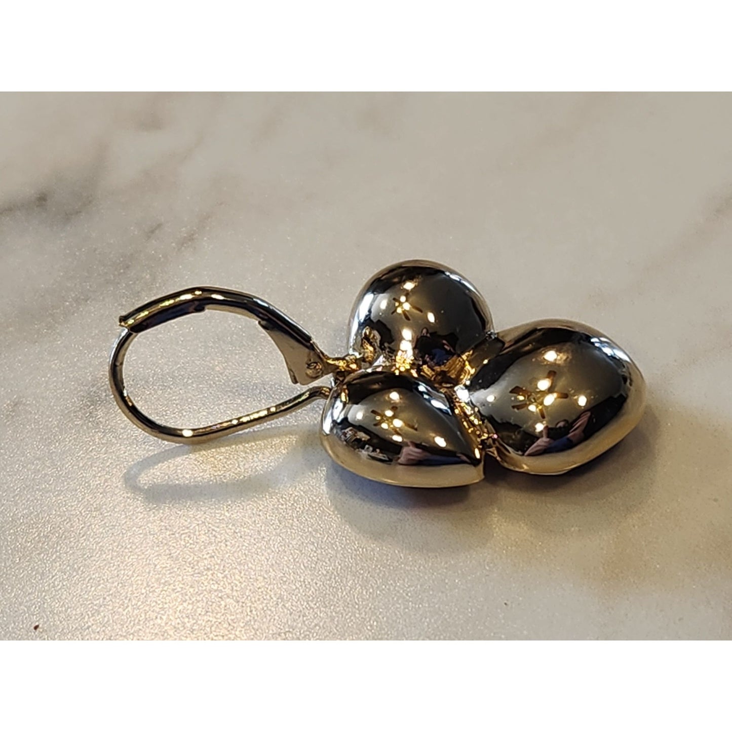 Nine West Gold-Tone Drop Earrings With Red Gemstone Cluster Design For Women