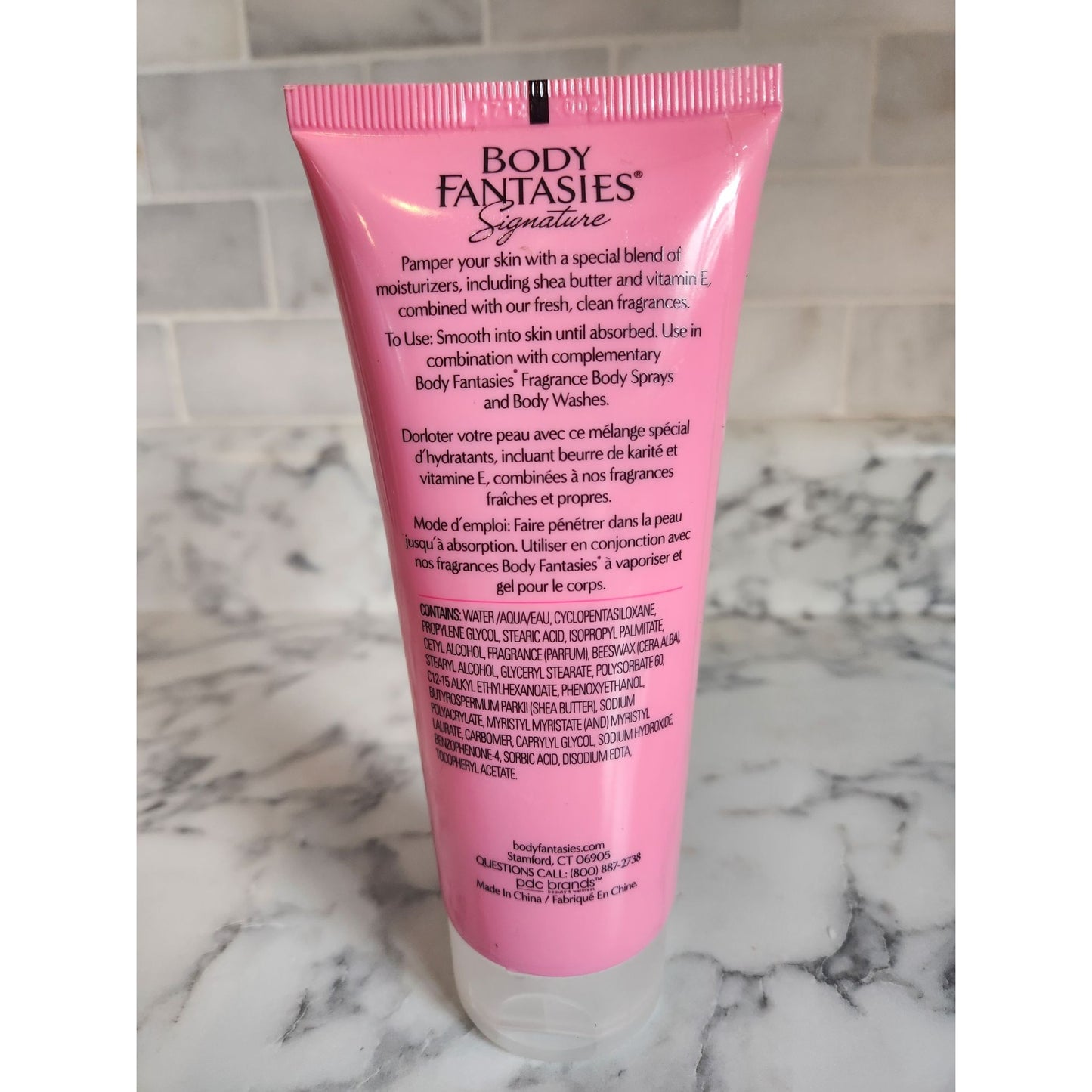 Body Fantasies Pink Vanilla Kiss Fantasy Fragrance Moisturizing Lotion 7 Fl Oz