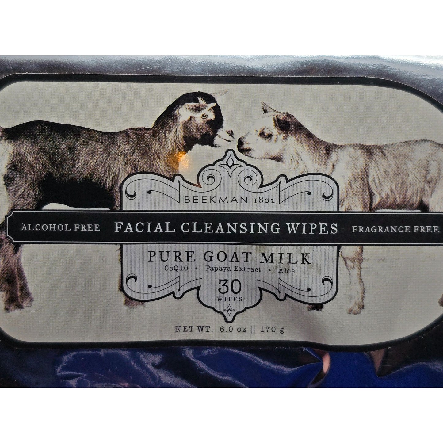 Beekman 1802 Facial Cleansing Wipes With Goat Milk Alcohol & Fragrance Free