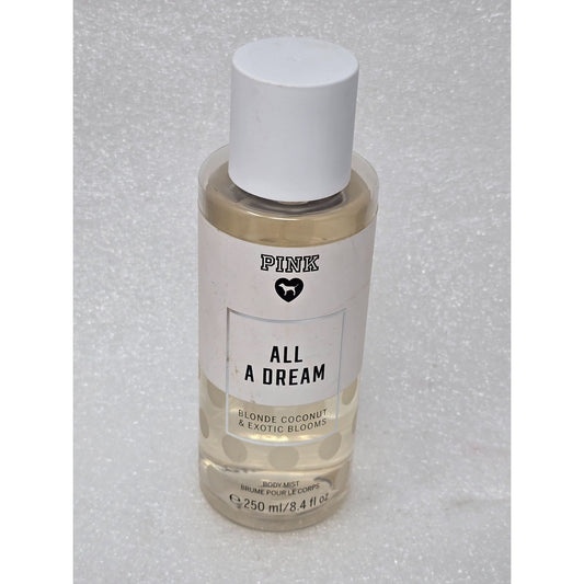Victoria's Secret Pink All A Dream Body Mist Blonde Coconut & Exotic Blooms