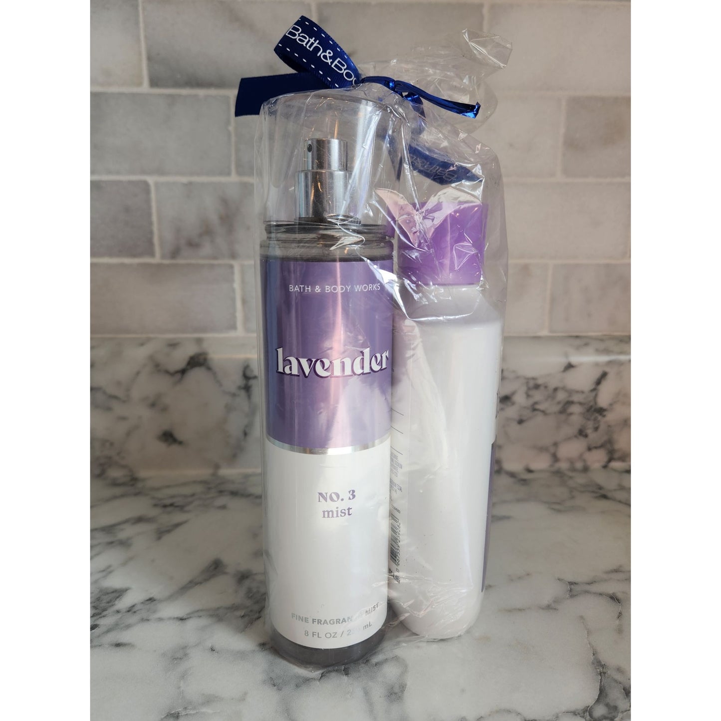 Bath & Body Works Lavender No 1 Cleanse Body Wash & No 3 Fragrance Mist Set