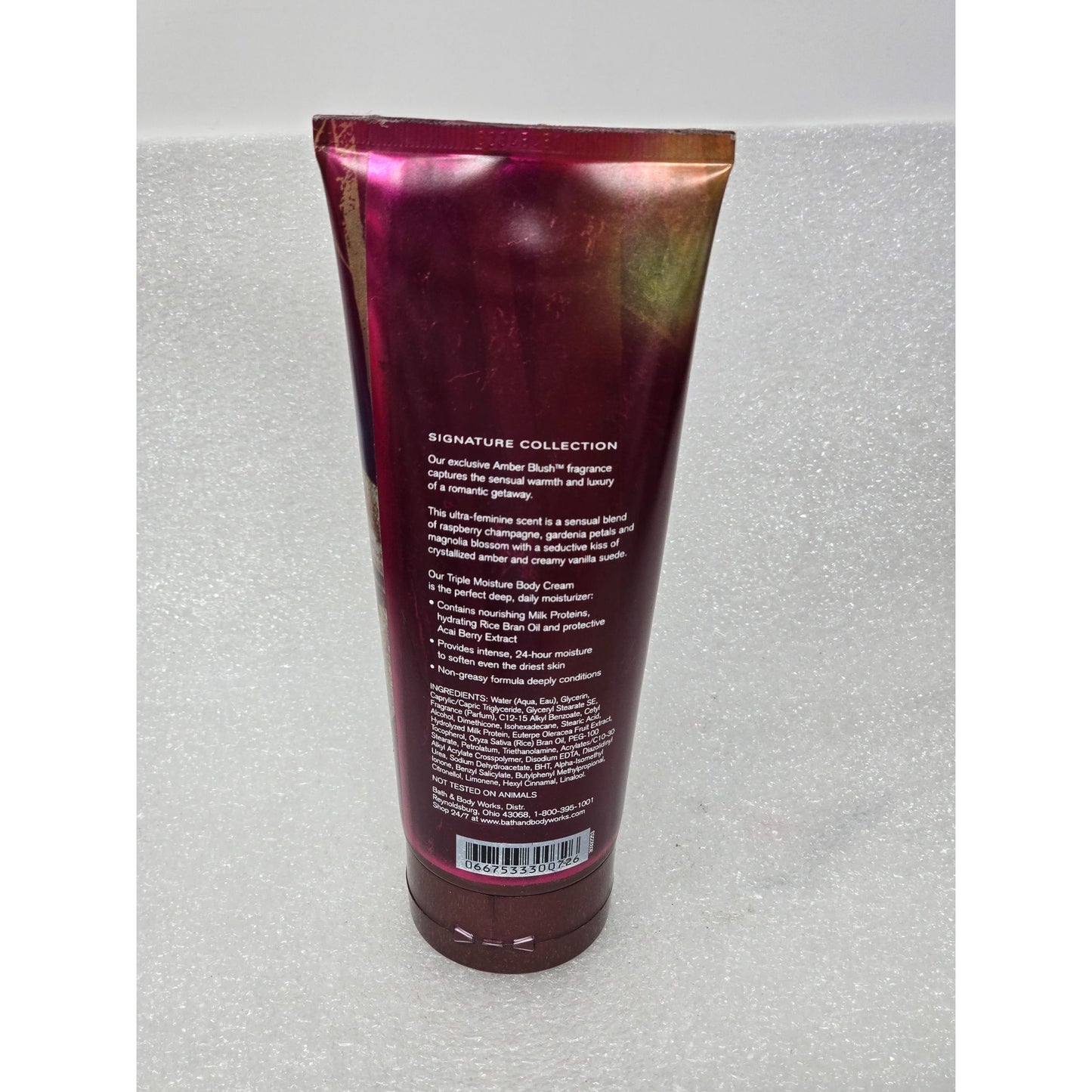 Bath & Body Works Amber Blush Triple Moisture Body Cream Signature Collection