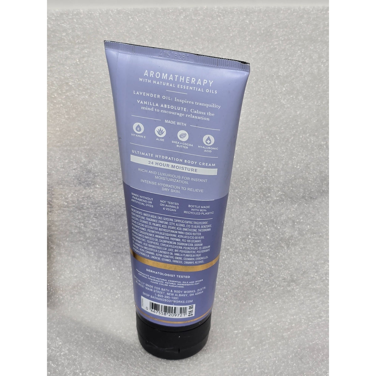 Bath & Body Works Aromatherapy Lavender Vanilla Sleep Body Cream 8Oz Shea Butter