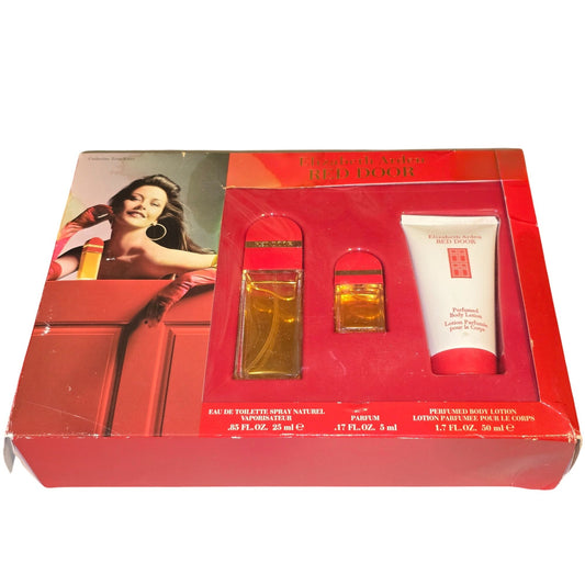 Vintage Elizabeth Arden Red Door 3-Piece Gift Set Perfume & Body Lotion