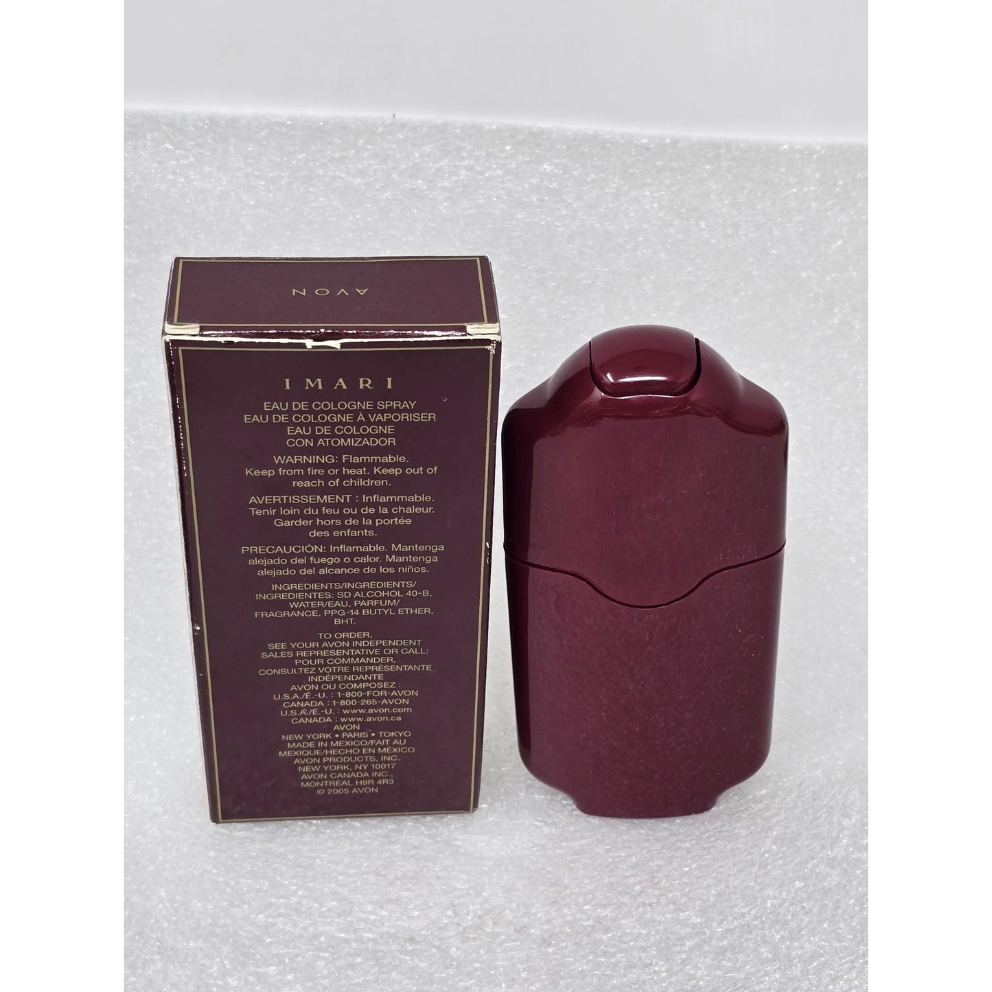 Vintage Avon Imari Eau De Cologne Spray 1.2 oz Original Formula