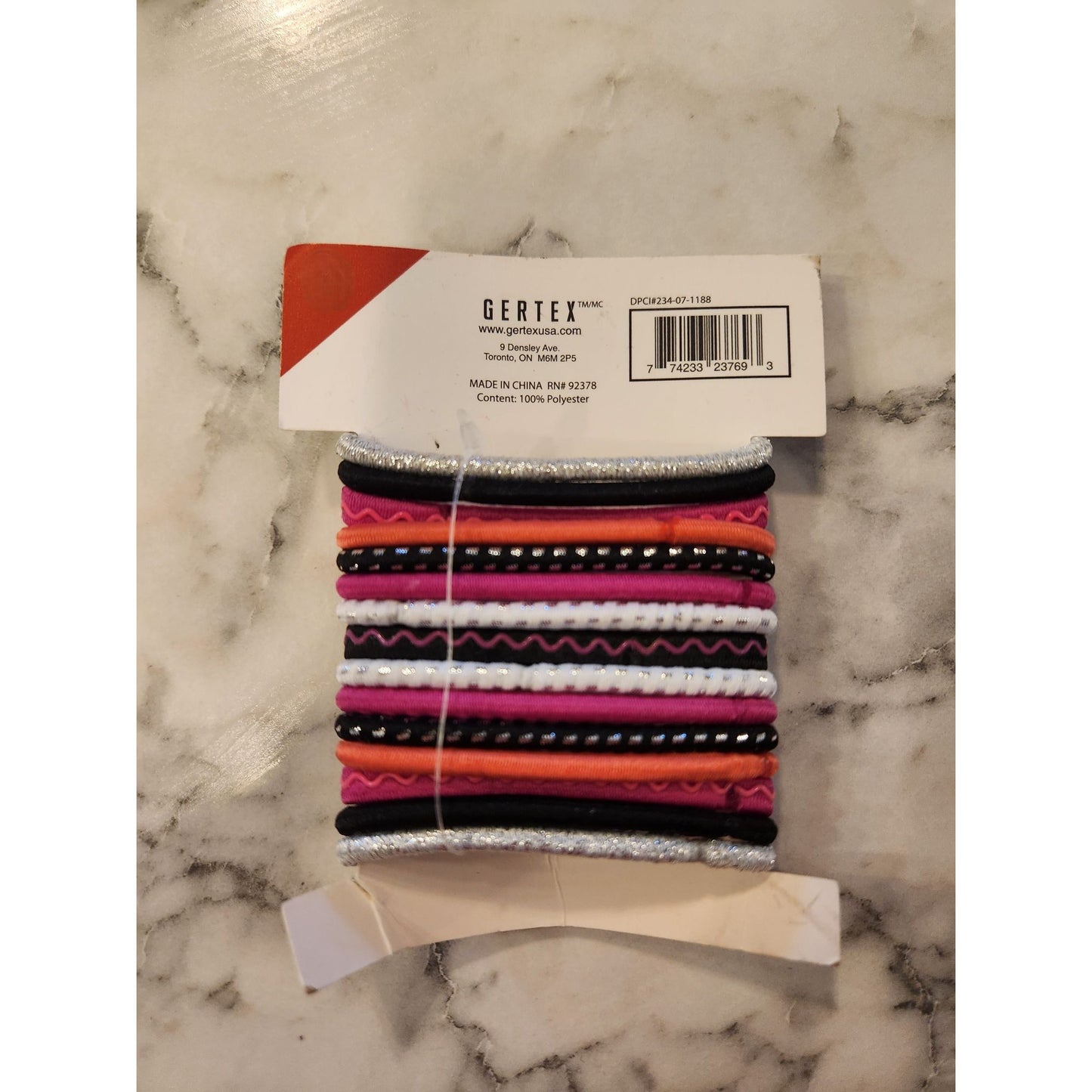 15 Count Reflective Sport Hair Elastics By Gertex