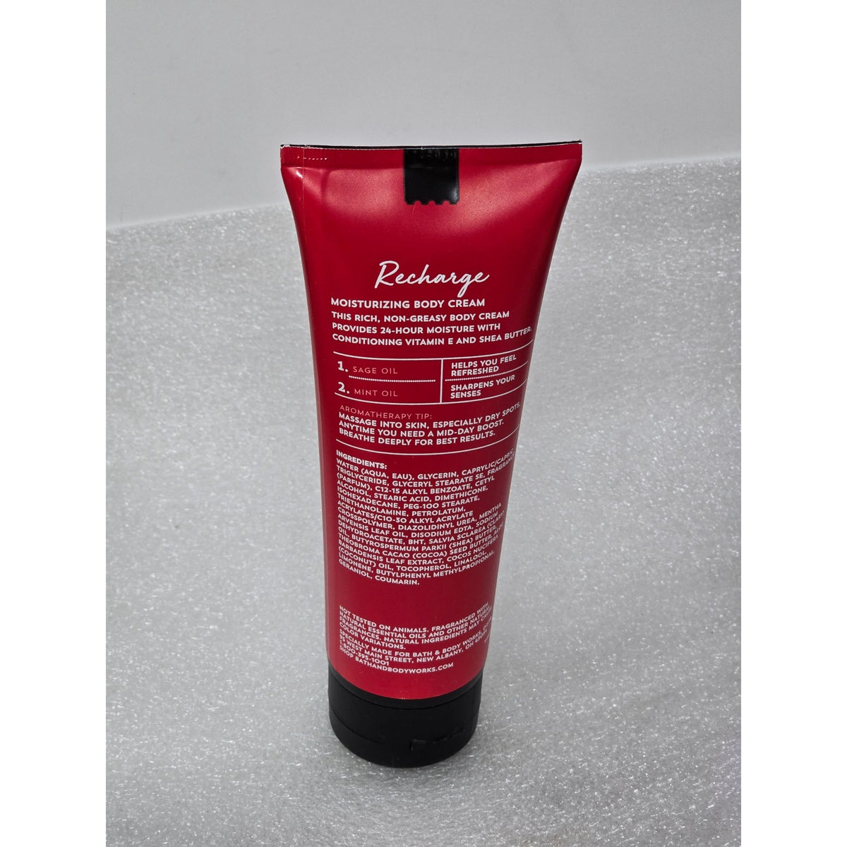 Bath & Body Works Aromatherapy Recharge Moisturizing Body Cream Sage Mint 8 Oz