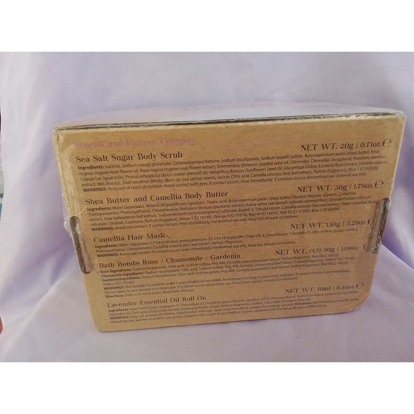 Nurture By Nature Nourish & Pamper Botanicals Set