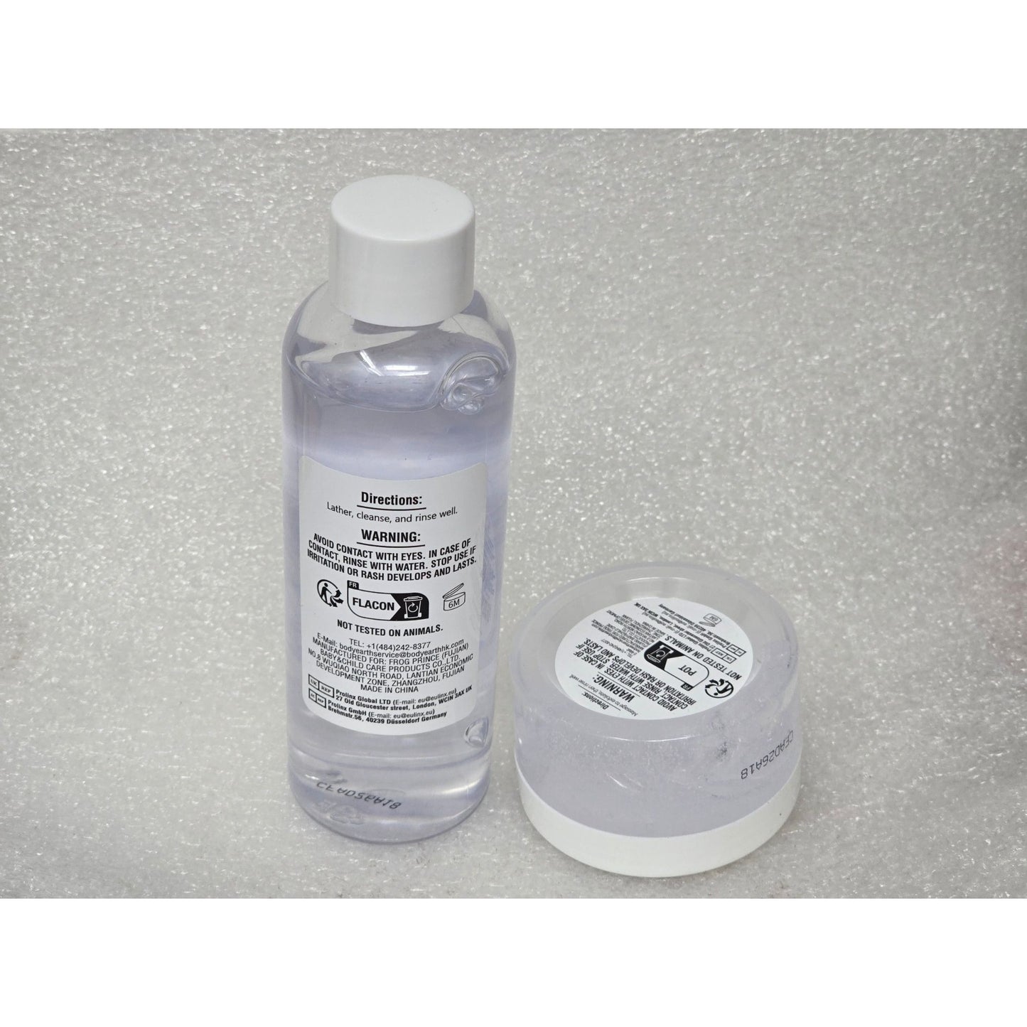 Body & Earth Lavender Shower Gel & Body Scrub Set 5.1 Fl Oz & 1.5 Fl Oz