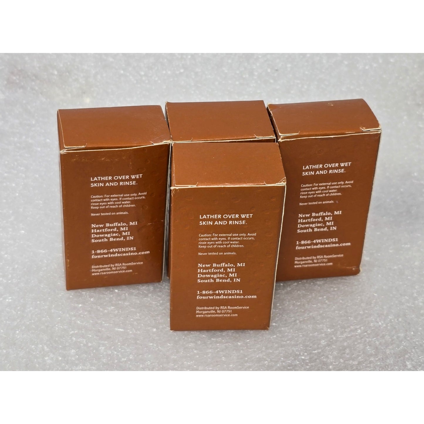 Vintage Four Winds Casinos Skin Cleanser Soap Bars 1.4 Oz each Set Of 4