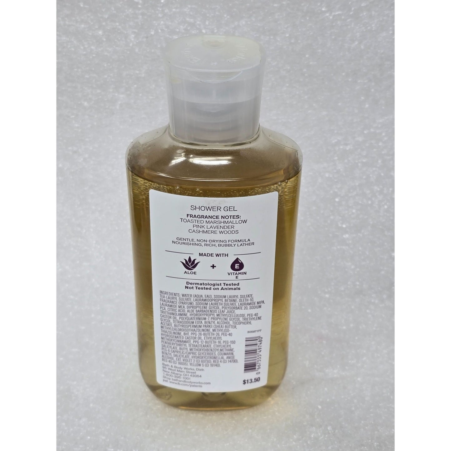 Fireside Flurries Shower Gel 10 oz Bath & Body Works Aloe & Vitamin E Nourishing