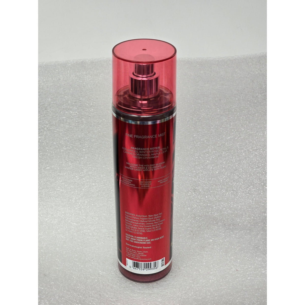 Bath & Body Works Winter Candy Apple Fine Fragrance Mist 8 Fl Oz Red Bottle