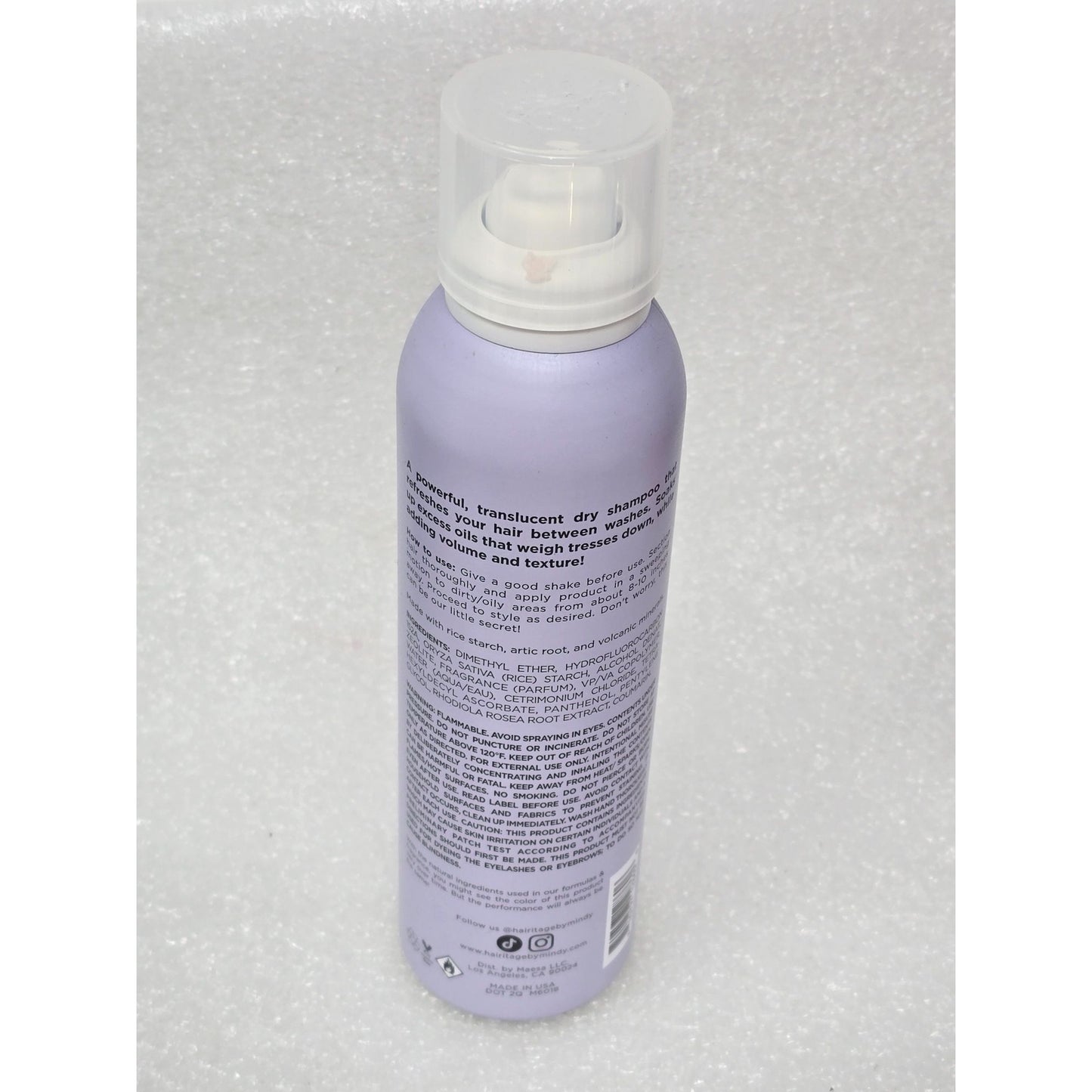 Hairitage Lazy Day Dry Shampoo 5 Oz