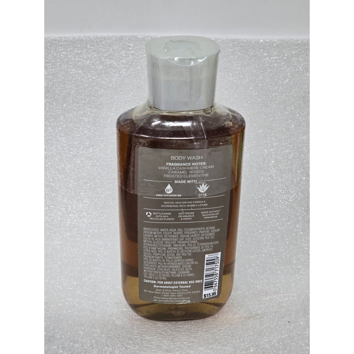 Snowflakes & Cashmere Winter Body Wash Shower Gel Aloe Bath & Body Works