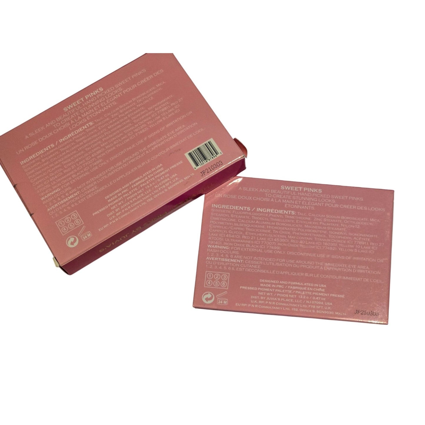 Juvias Place The Sweet Pinks 6-Color Eyeshadow Palette