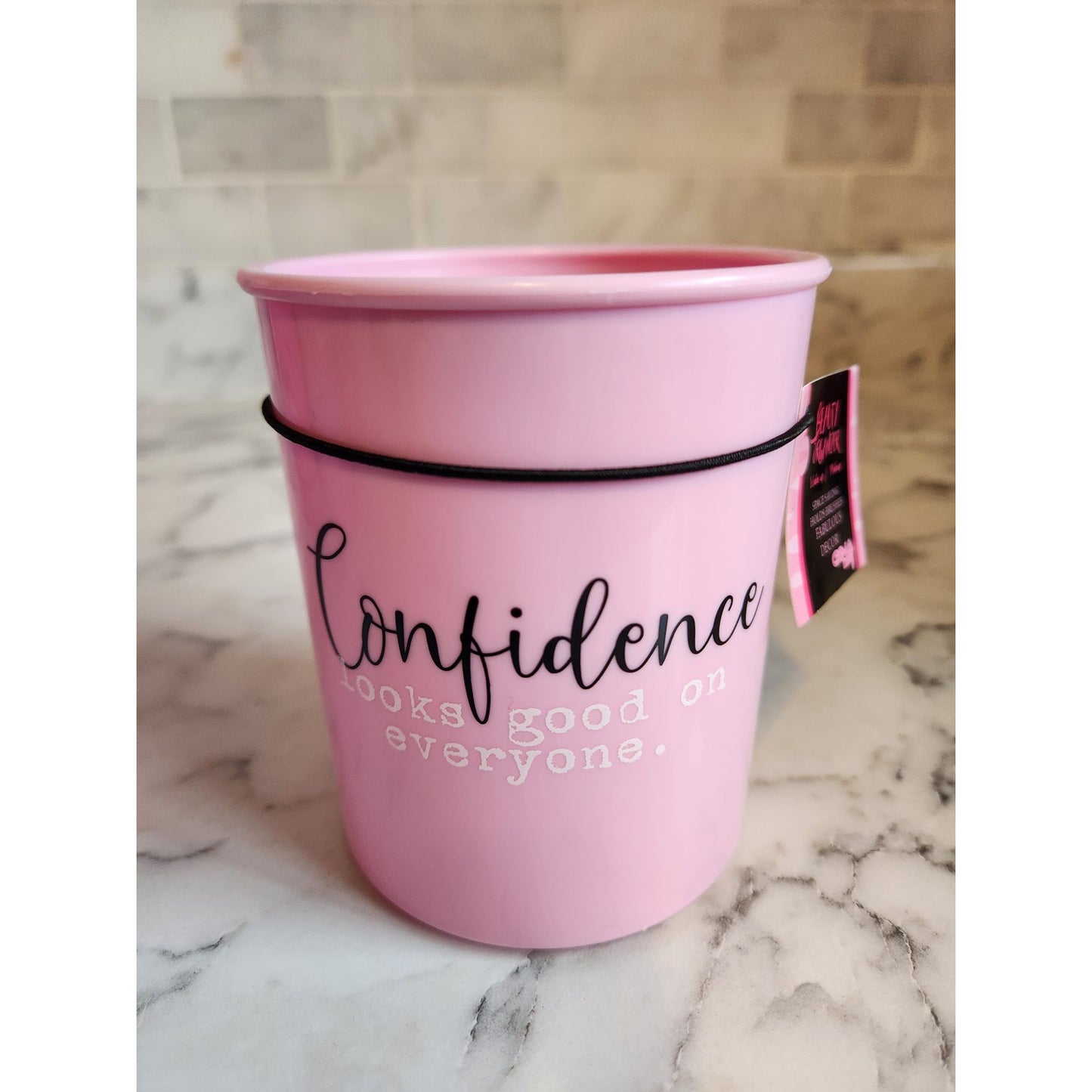 Gina Beauty Pink Confidence looks Good On Everyone Organizer Makeup Brush Holder