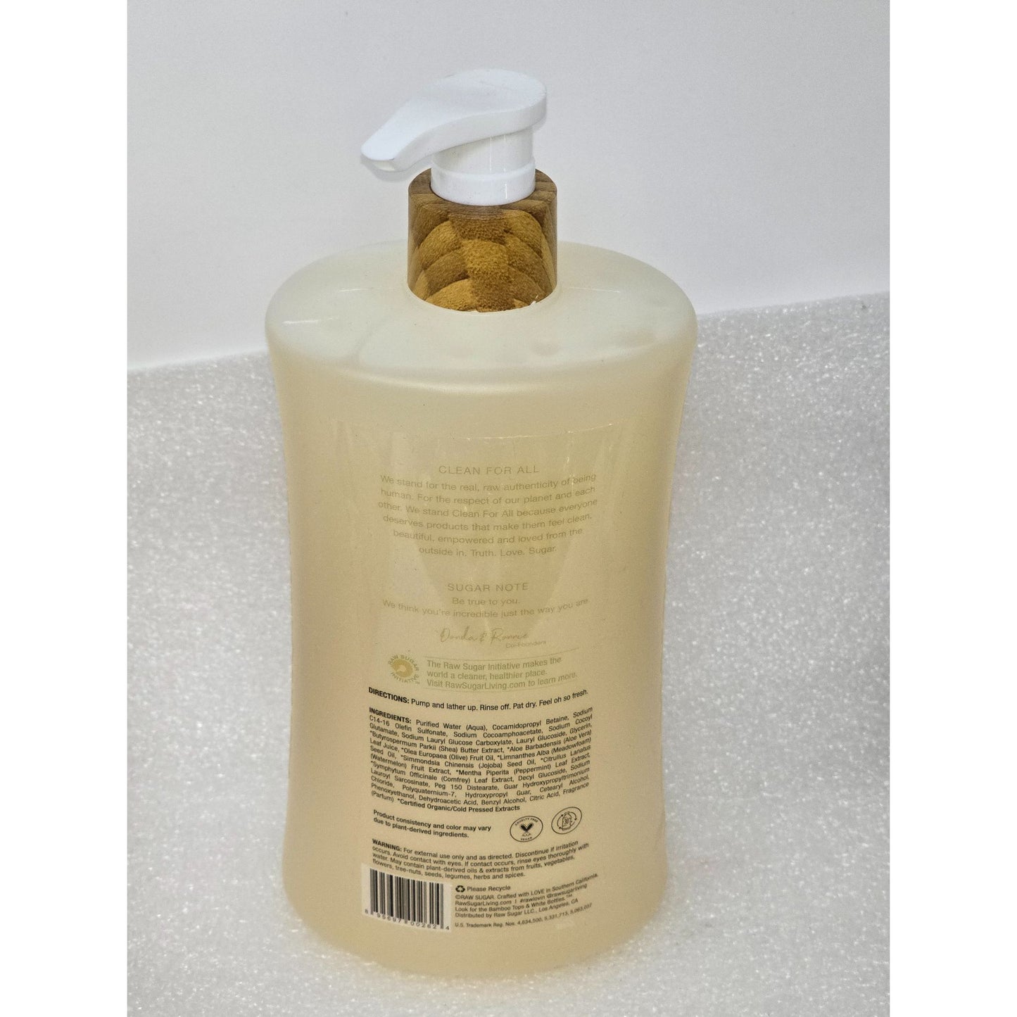 Raw Sugar Moisture Loving Body Wash Watermelon + Fresh Mint 40 Oz