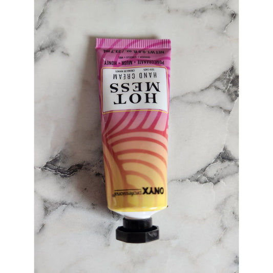 Onyx Professional Hot Mess Hand Cream .8 Oz Tube Moisturizing & Nourishing