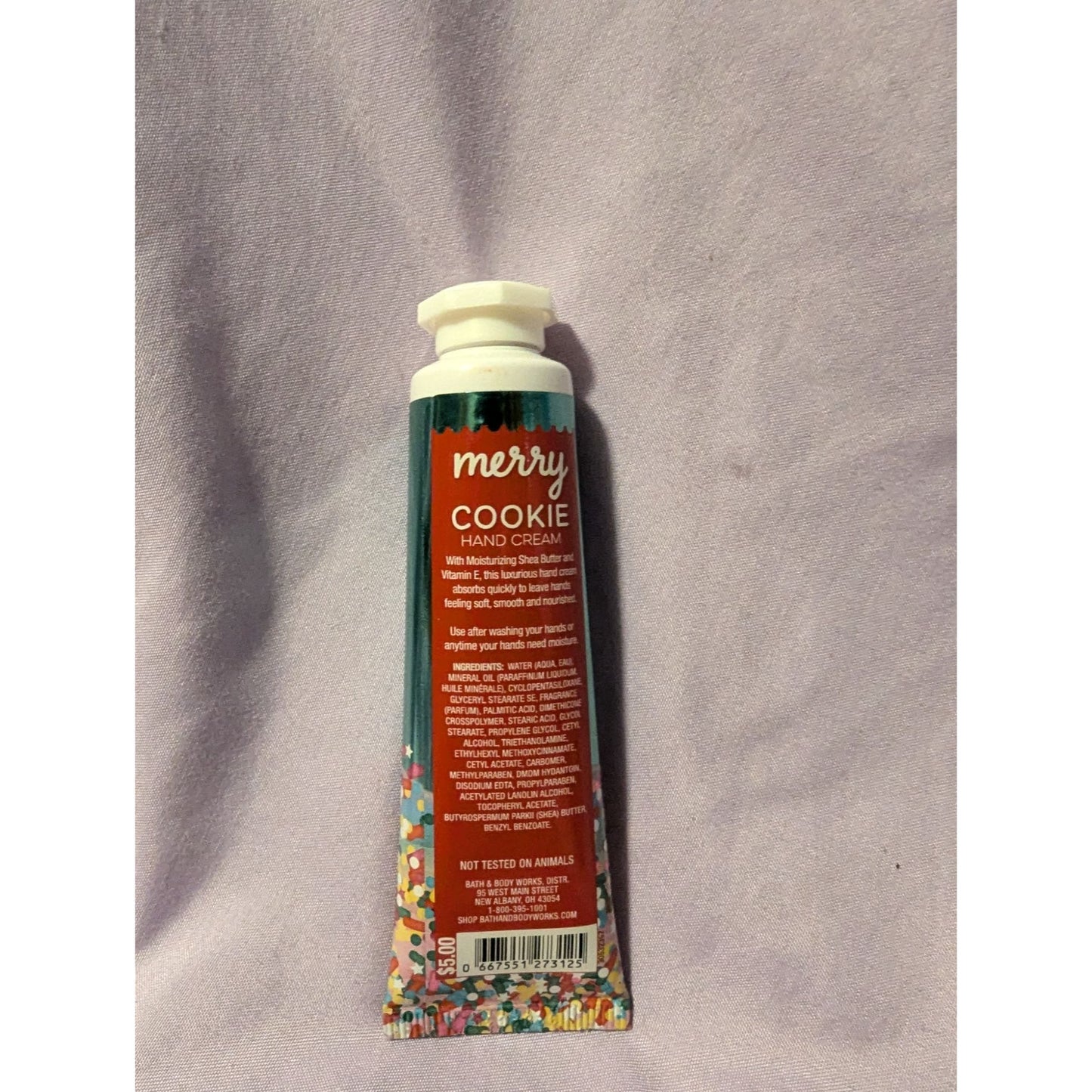 Bath & Body Works Merry Cookie Hand Cream 1 Oz Shea Butter Moisturizing Travel