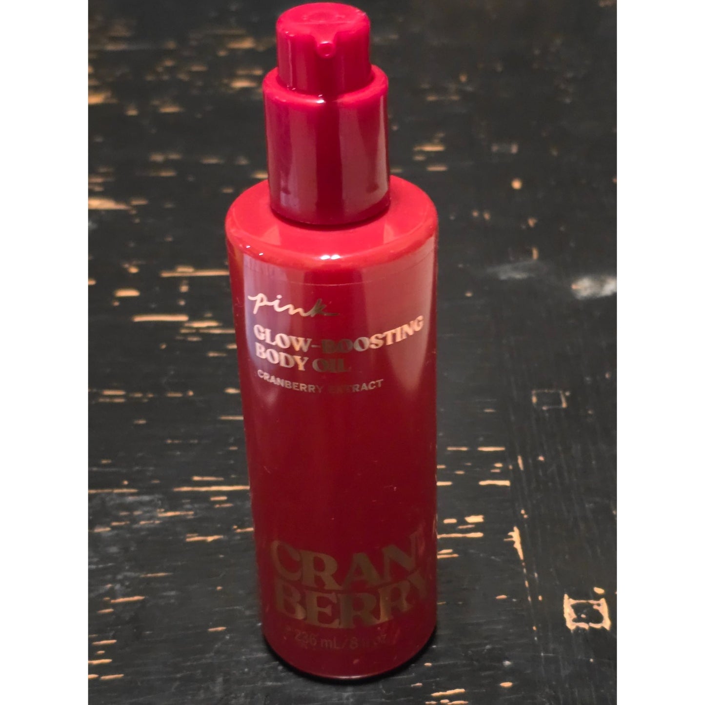 Victoria's Secret Pink Glow-Boosting Body Oil Cranberry Extract Rich Hydration