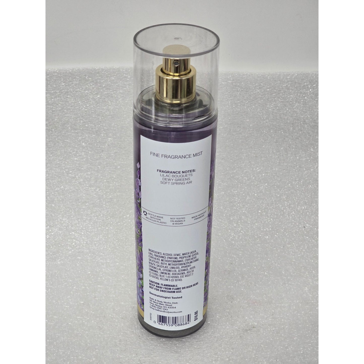 Bath & Body Works Fresh Cut Lilacs Fine Fragrance Mist 8 Oz Purple Floral Scent