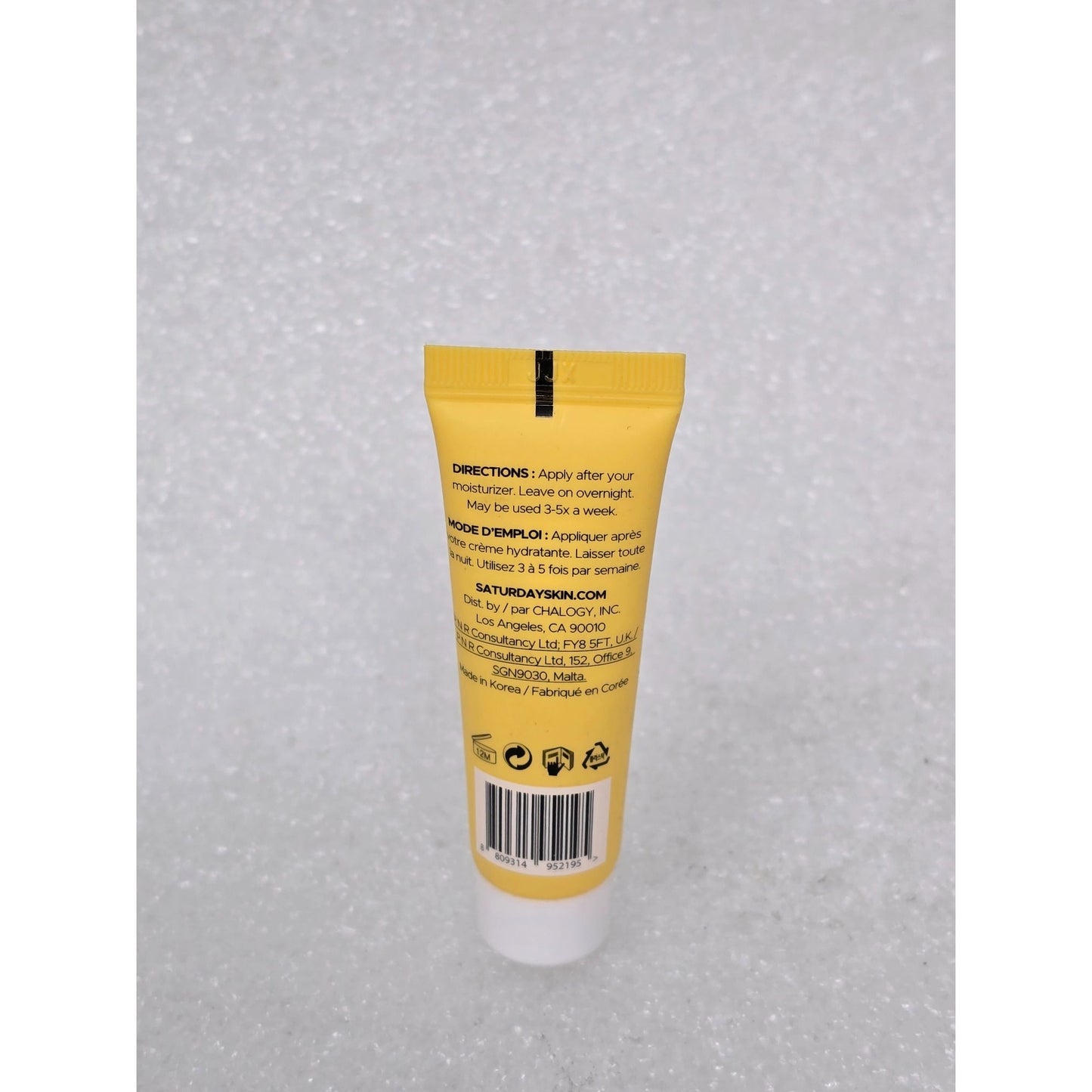 Saturday Skin Yuzu Vitamin C Sleep Mask 8ml Travel Size