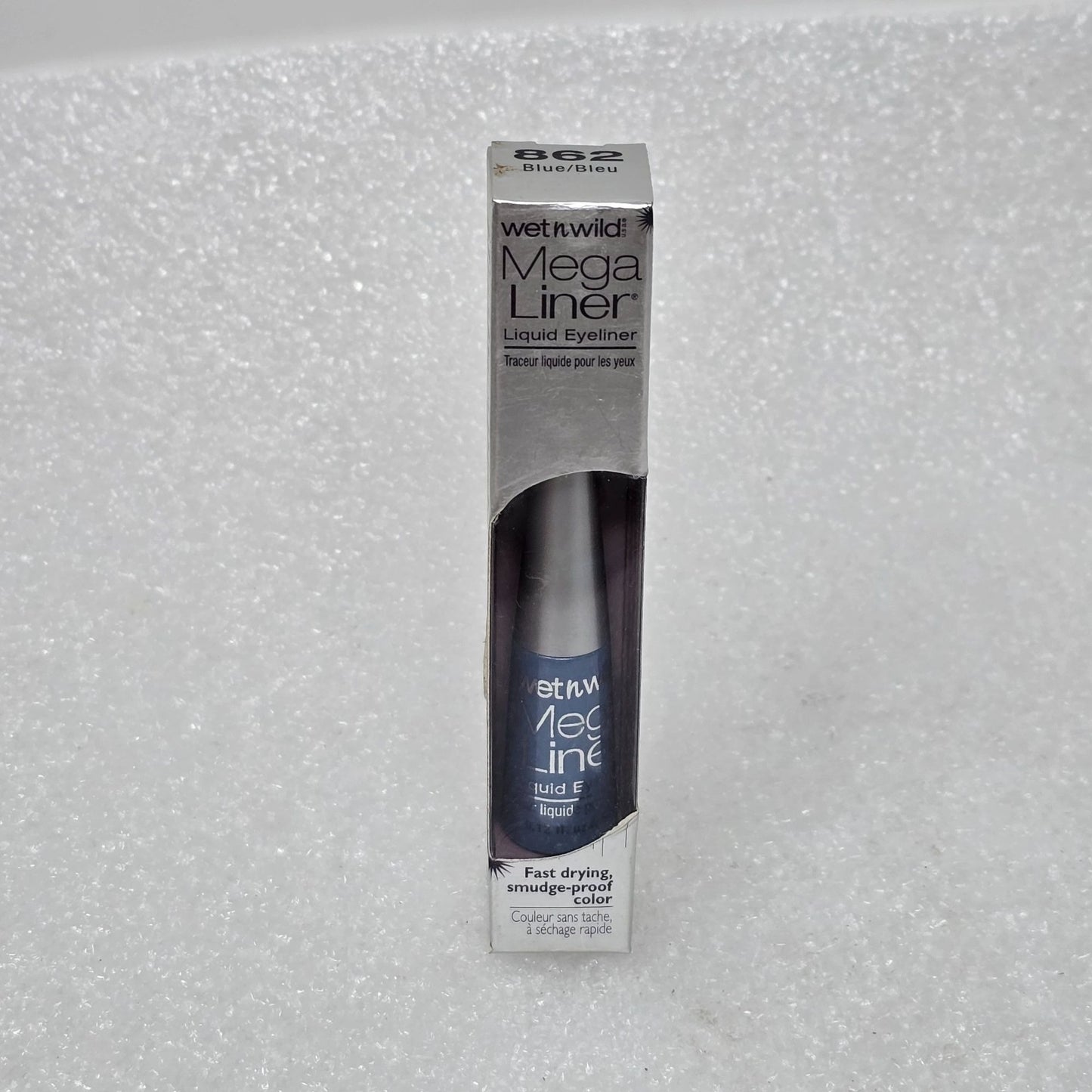 Wet N Wild Mega Liner Liquid Eyeliner Blue Smudge-Proof Eye Makeup 862