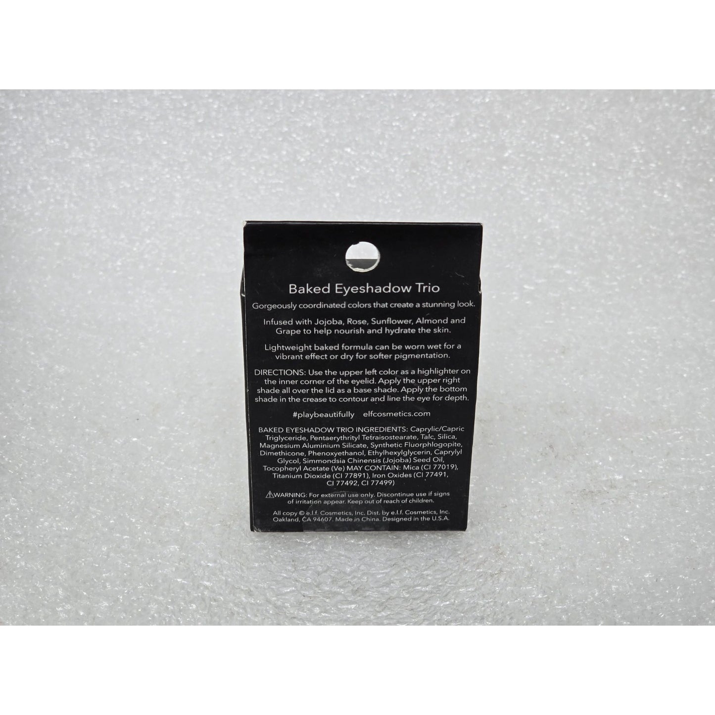 e.l.f. Baked Trio Eyeshadow Brown Bonanza 0.14 Oz Lightweight Nourishing Formula