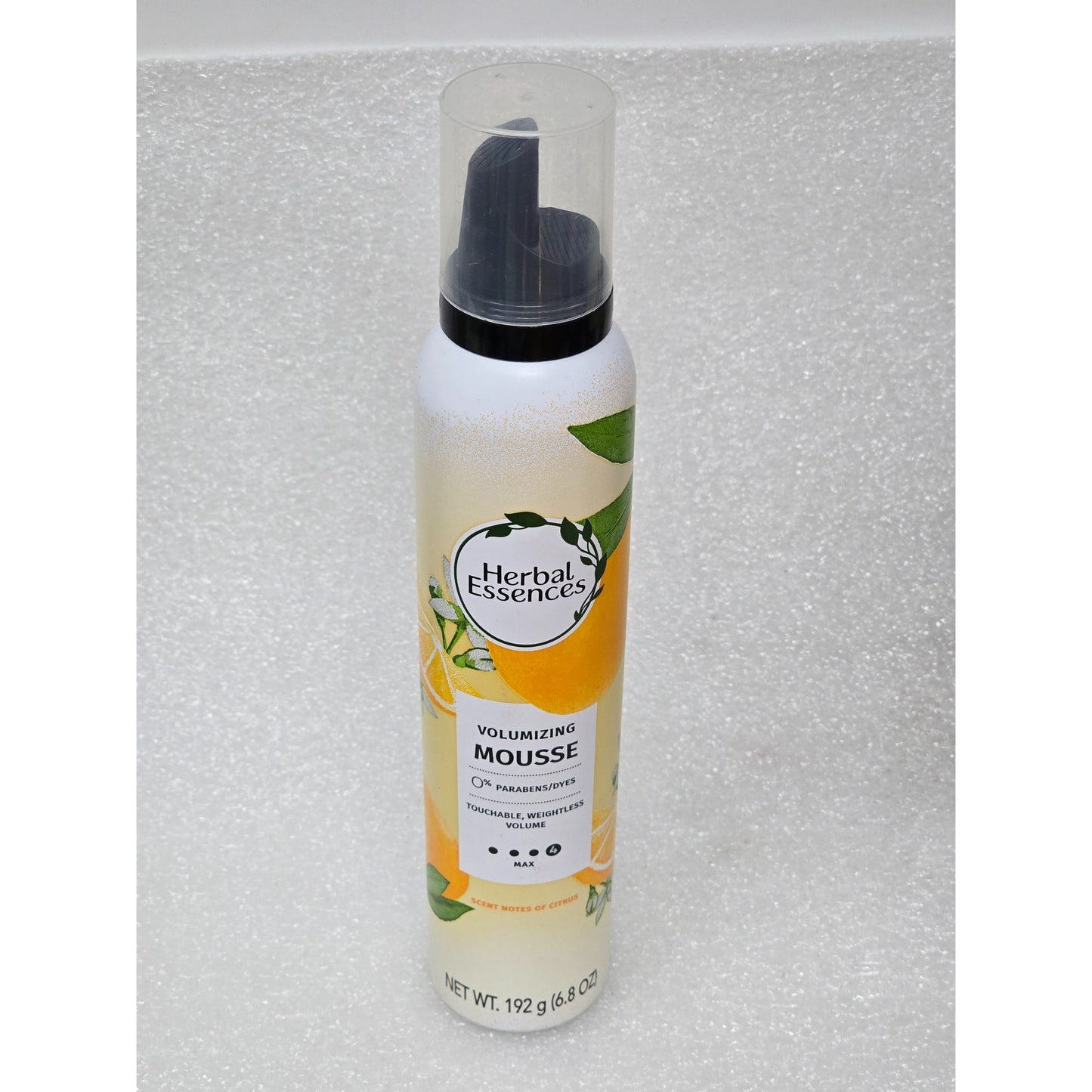 Herbal Essences Volumizing Mousse 6.8 Oz Citrus Scent Touchable Weightless Hold