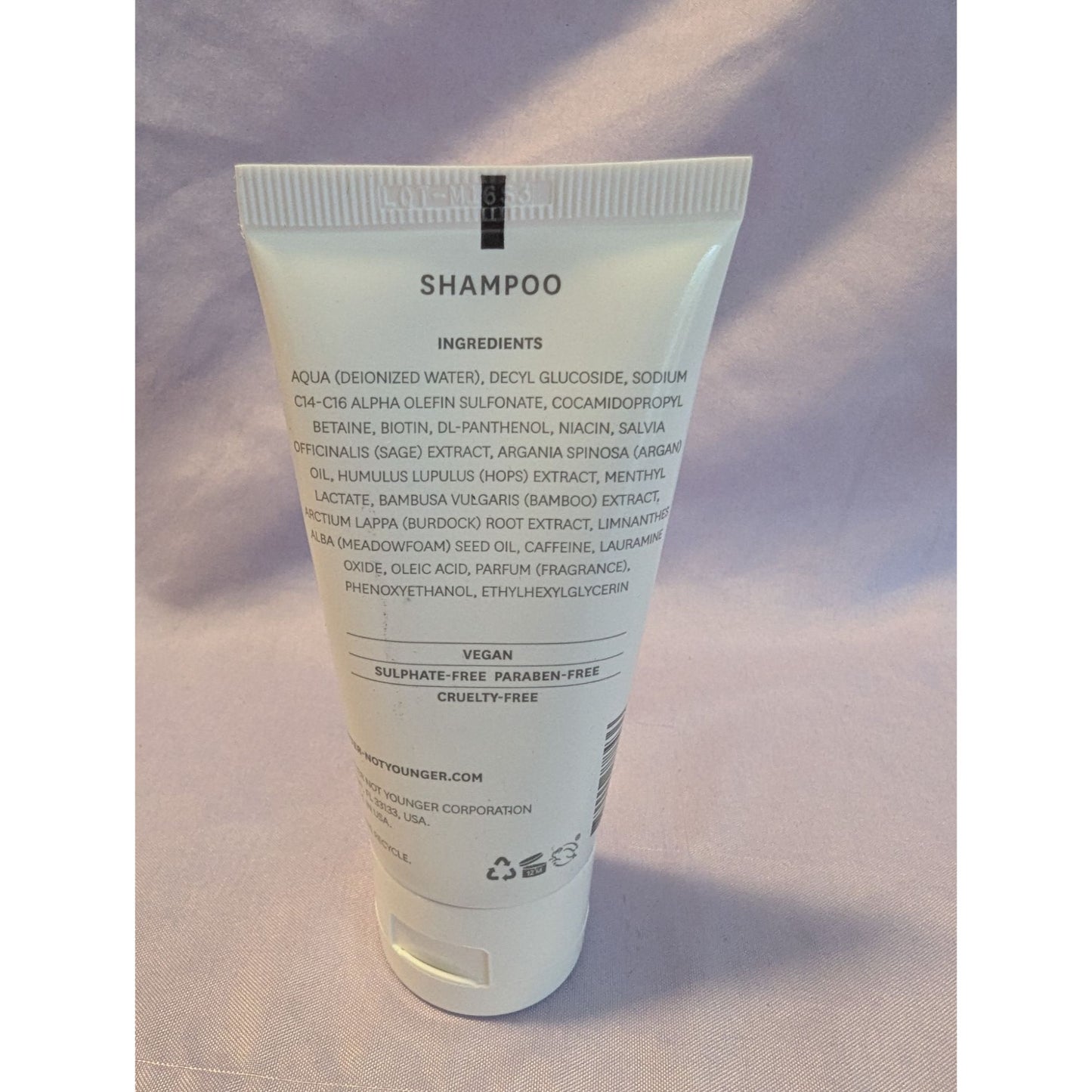 Better Not Younger Wake Up Call Volumizing Shampoo 2 Oz Travel Size Vegan