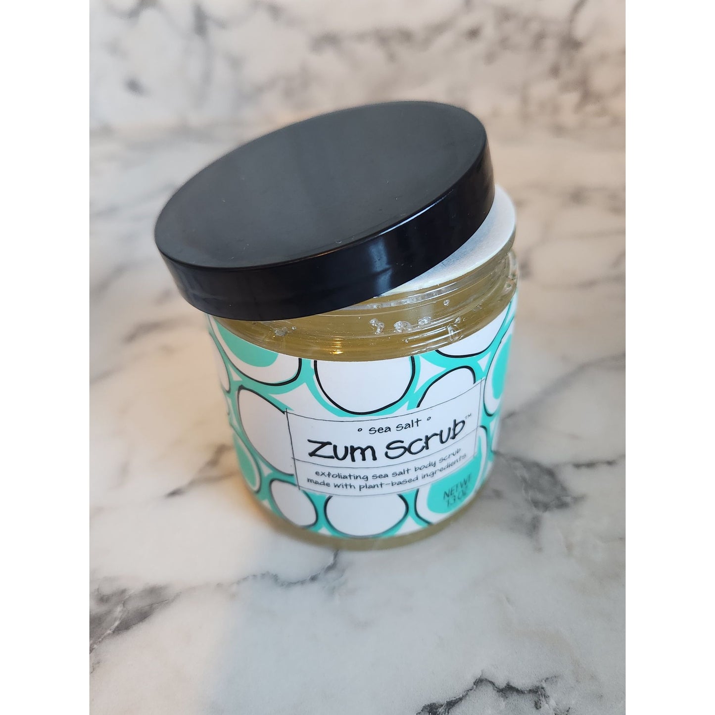 Indigo Wild Zum Scrub Sea Salt Exfoliating Body Scrub 13 Oz Plant-Based