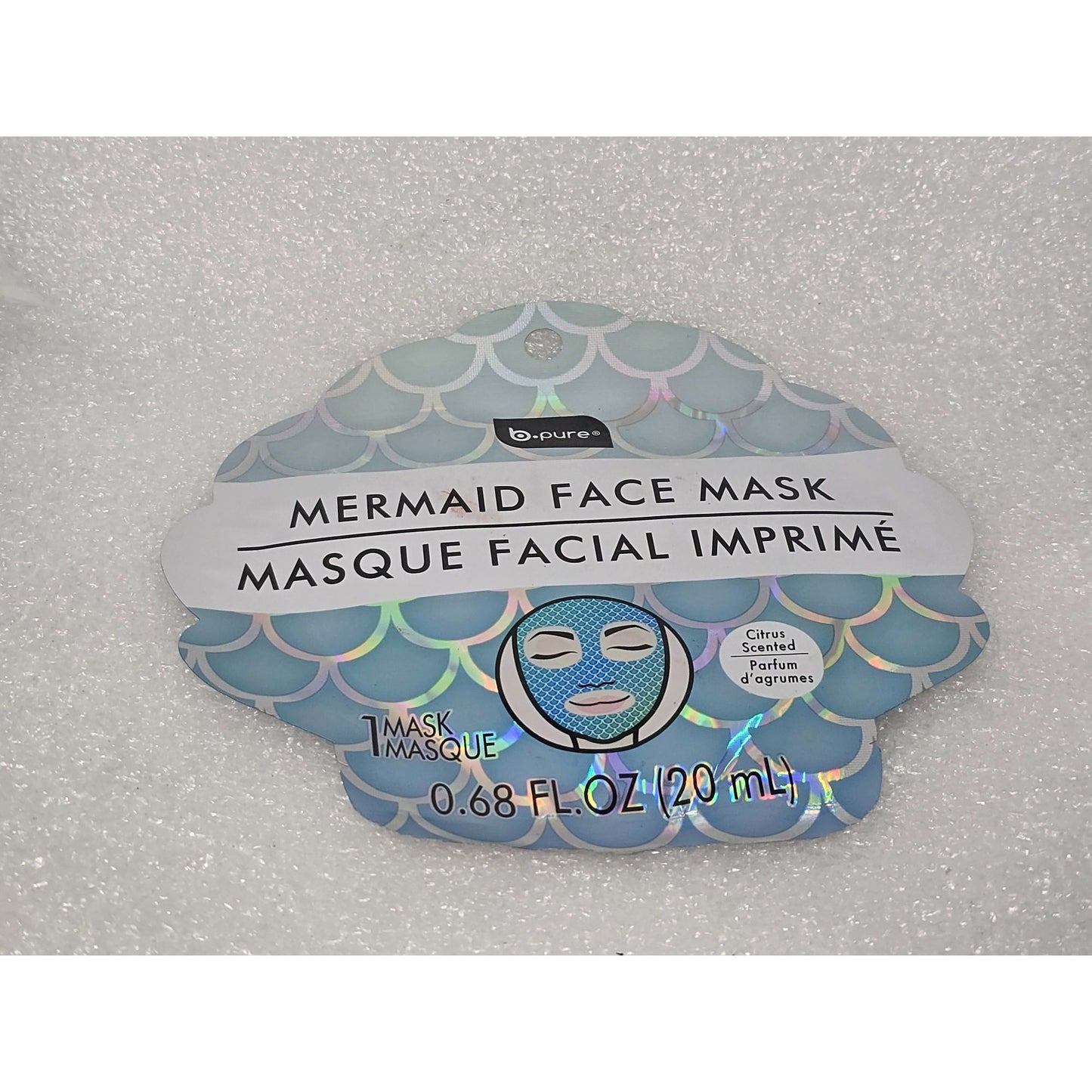 B. Pure Mermaid Face Mask 0.68 Fl Oz 20 Ml Citrus Scented Spa Treatment