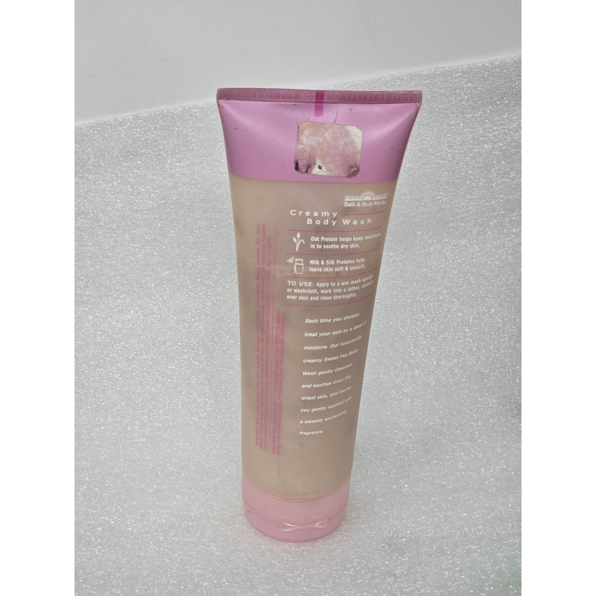 Bath & Body Works Sweet Pea Creamy Body Wash 8 Oz Moisturizing Formula