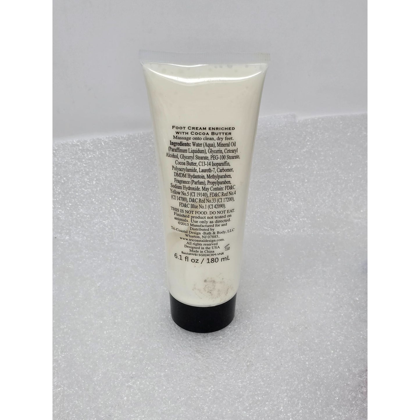 Lila Grace Soothing White Rose Foot Cream 6.1 Fl Oz Enriched With Cocoa Butter