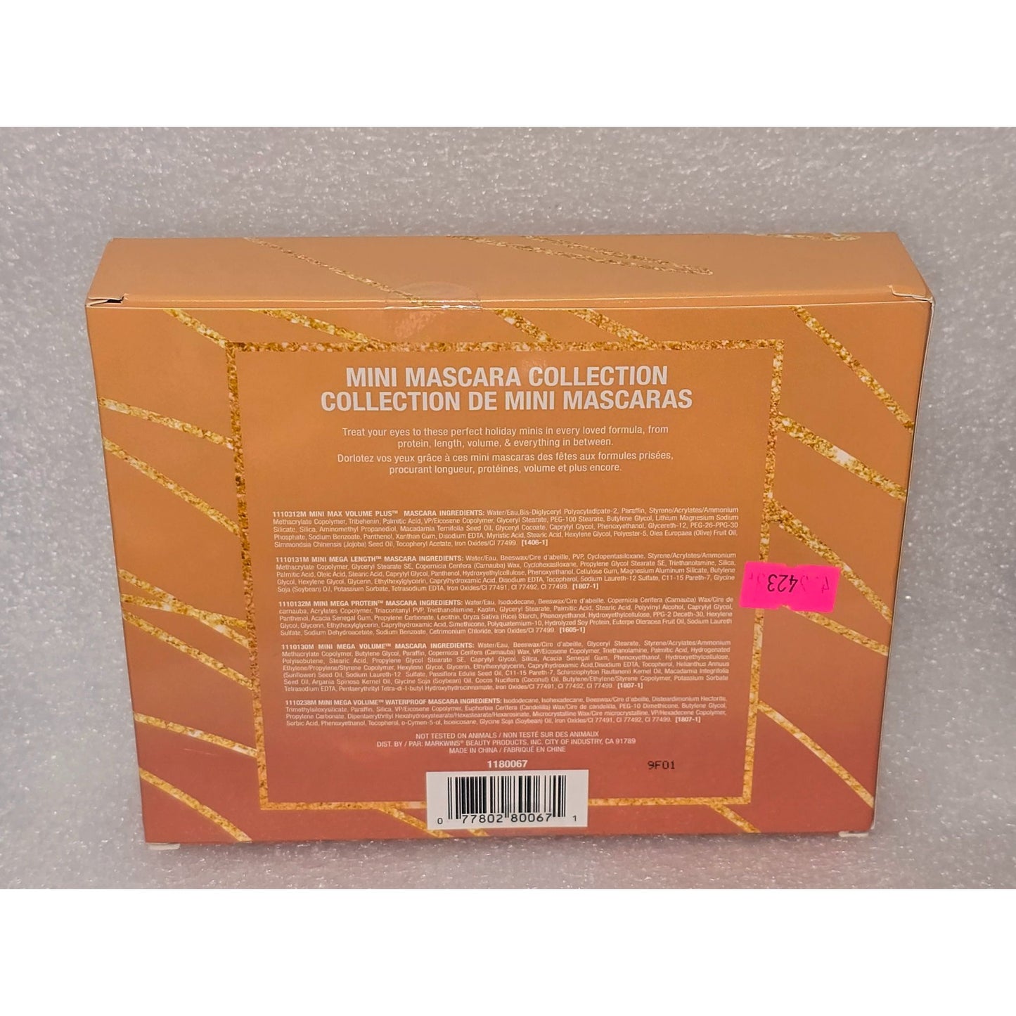 Wet N Wild Mini Mascara Collection Set With 5 Different Mascara Types