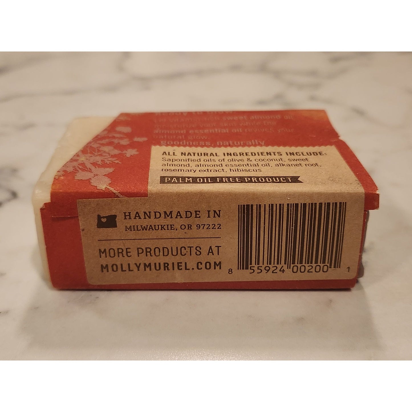 Molly Muriel Sweet Amour Almond All Natural Bar Soap 140g