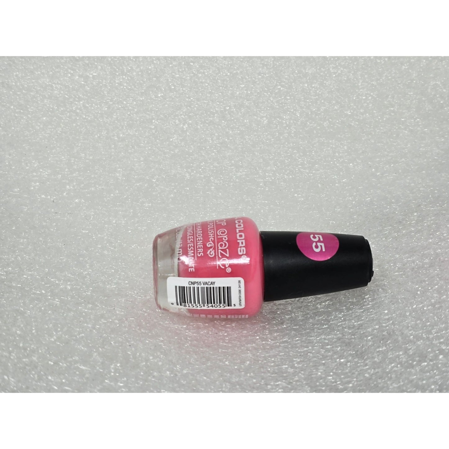 L.A. Colors Color Craze Nail Polish Vacay CNP.55 Pink With Hardeners 0.44 Fl Oz