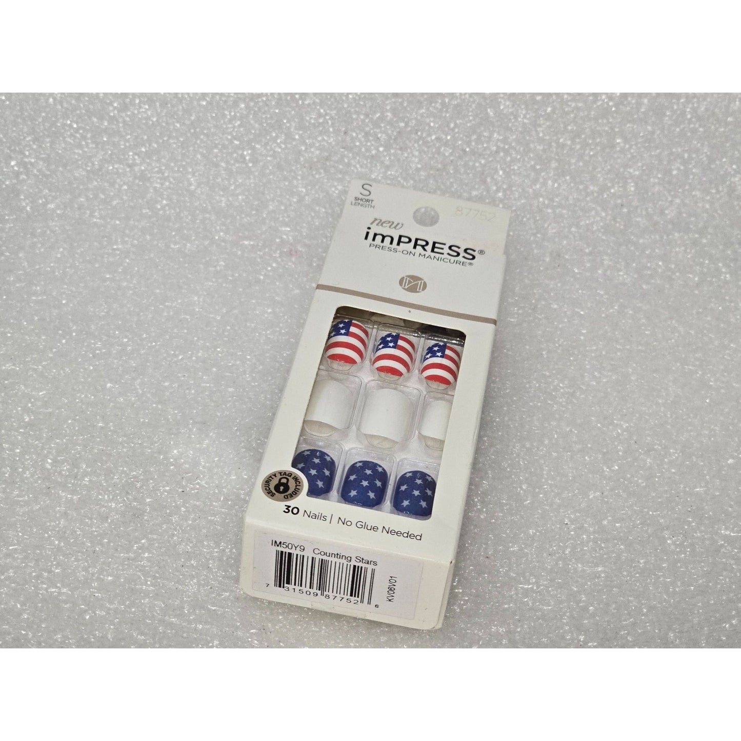 imPRESS Press-On Manicure Set Counting Stars Design 30 Nails No Glue Needed