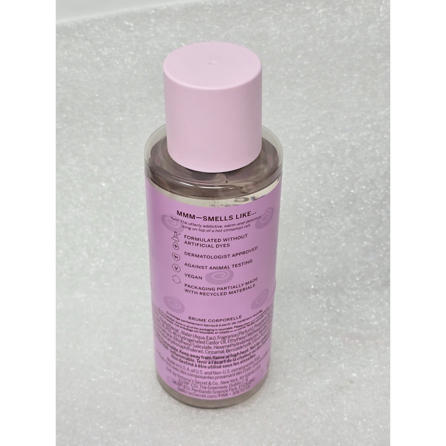 Victoria's Secret Pink Cinn-A Drizzle Body Mist Warm Icing Cinnamon Sugar Pastry