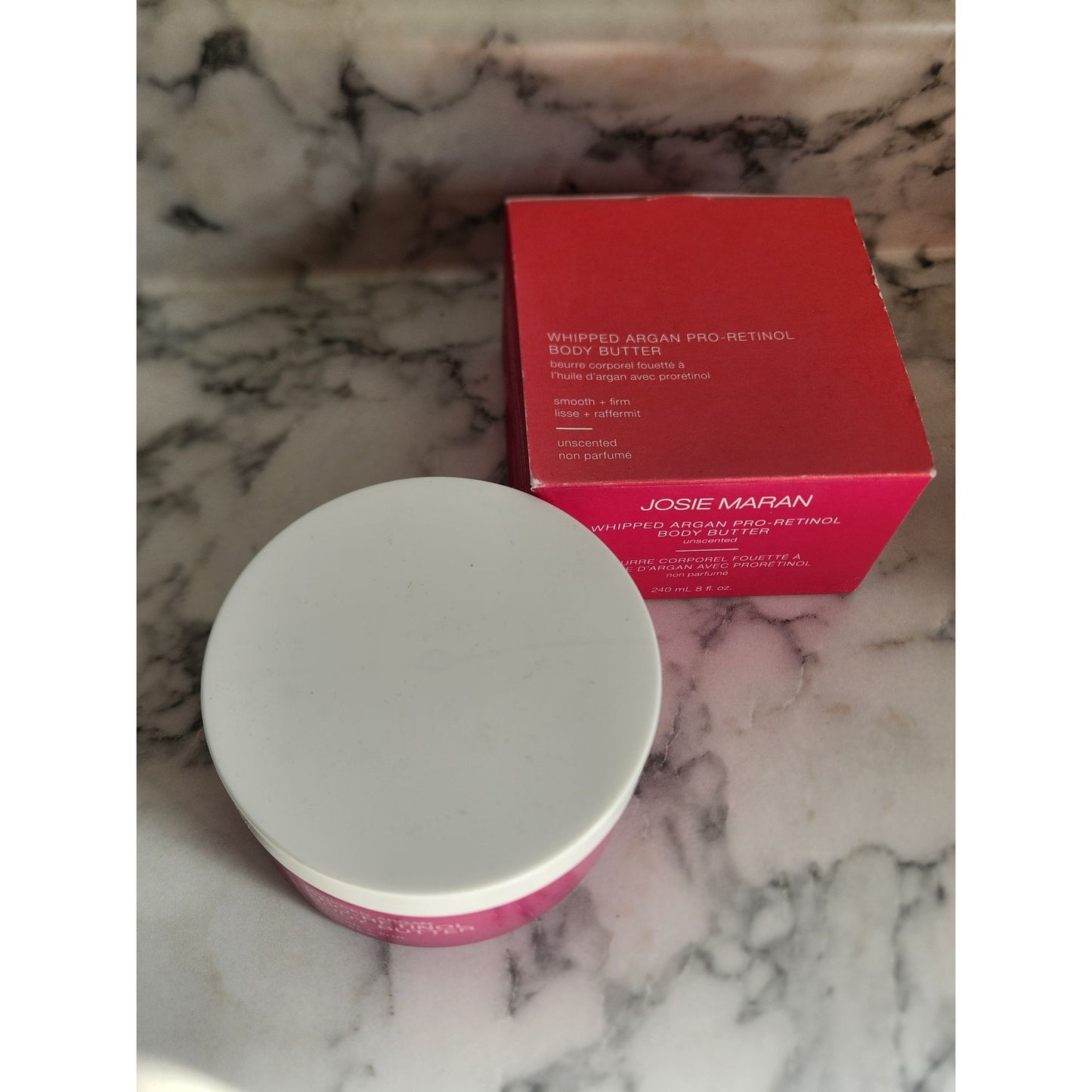 Josie Maran Whipped Argan Pro-Retinol Body Butter Smooth & Firm 240 mL Unscented