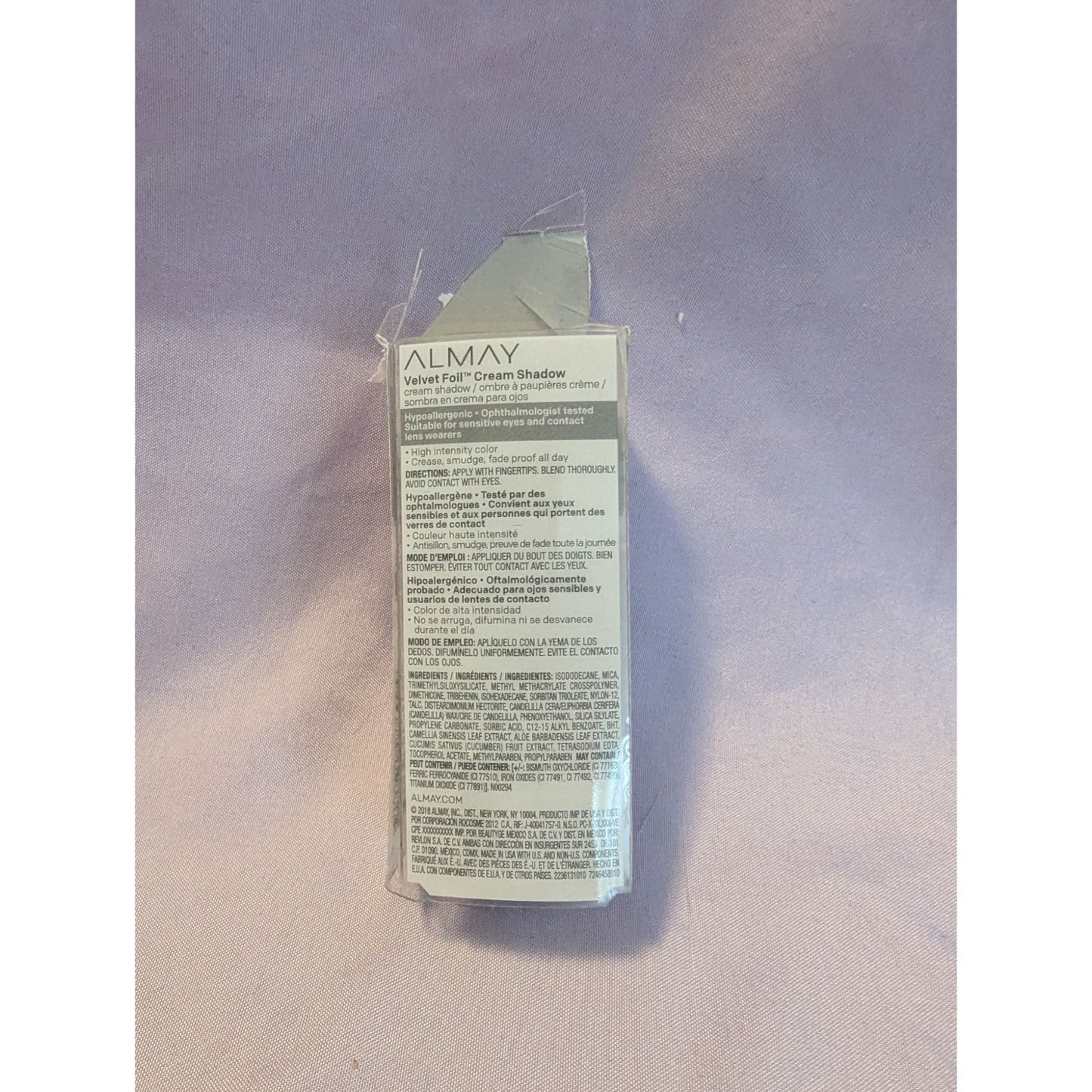 Almay Velvet Foil 24Hr Wear Cream Eyeshadow End Game