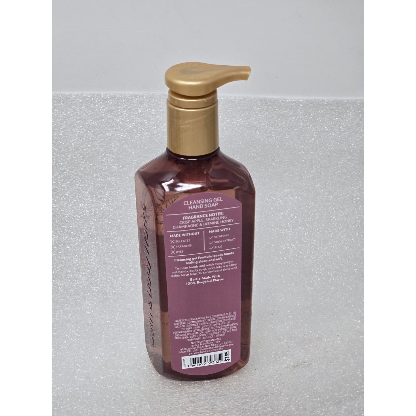 Bath & Body Works Champagne Apple & Honey Cleansing Gel Hand Soap 8 fl oz