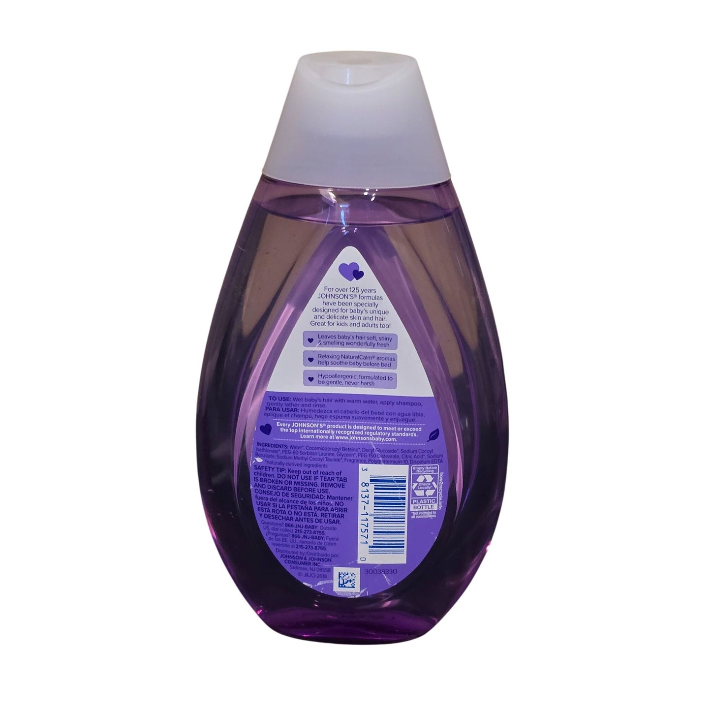 Johnsons Calming Shampoo 13.6 Fl Oz No More Tears Chamomile Lavender