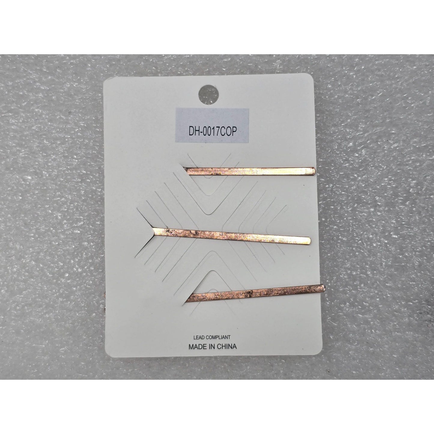 Southwestern Style Copper Tone Hair Pins Set With Faux Turquoise Accents