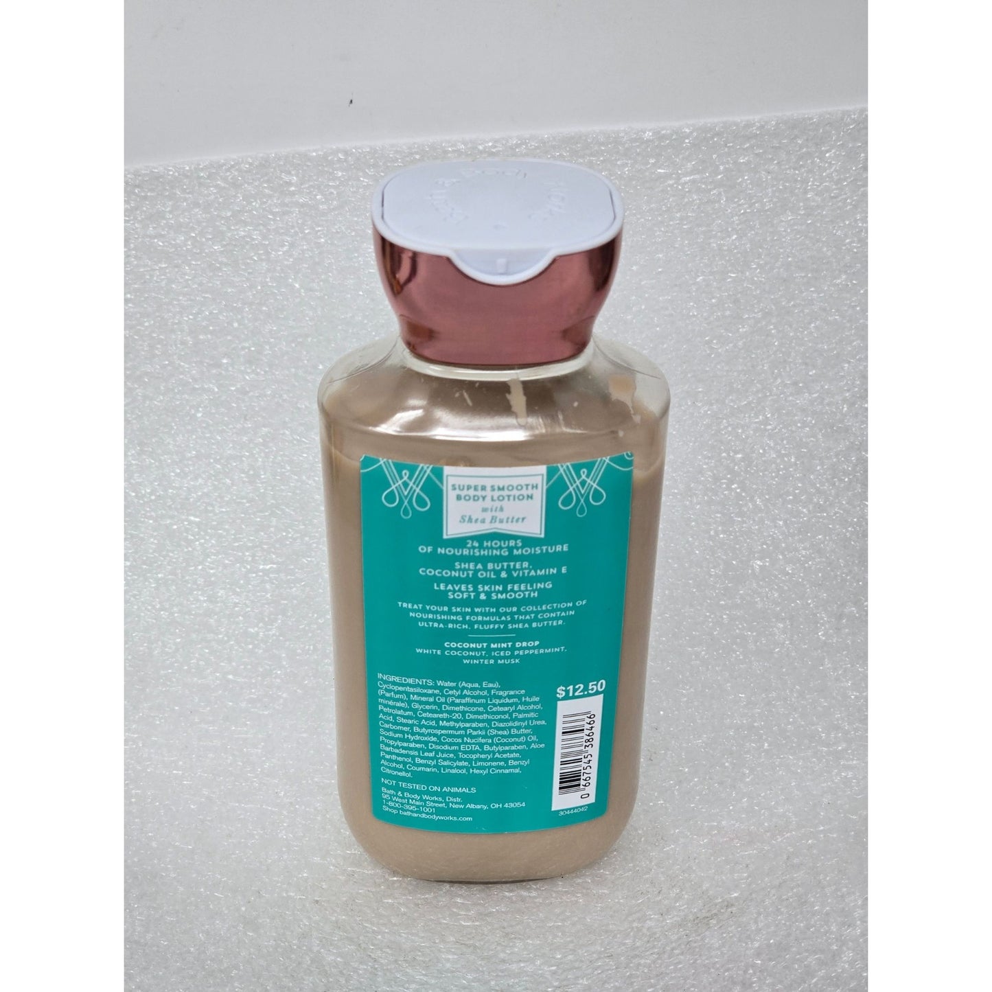 Bath & Body Works Coconut Mint Drop Body Lotion 8 Fl Oz Shea Butter & Vitamin E
