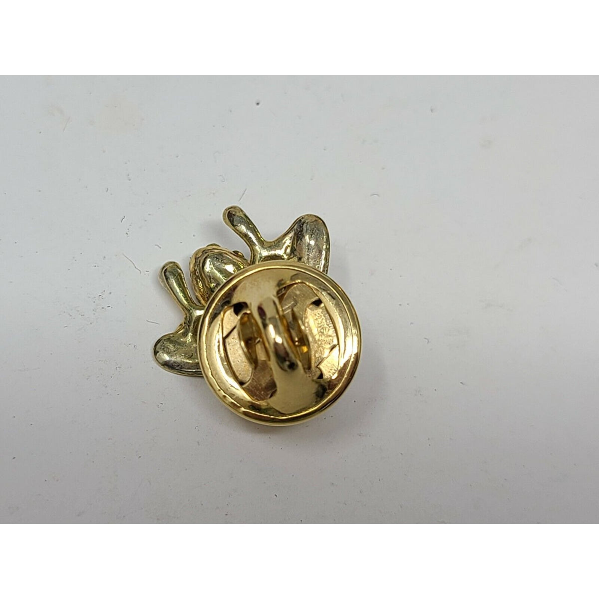 Vintage Gold Tone Rhinestone Bumble Bee Pin Brooch w/ Green Eyes Insect