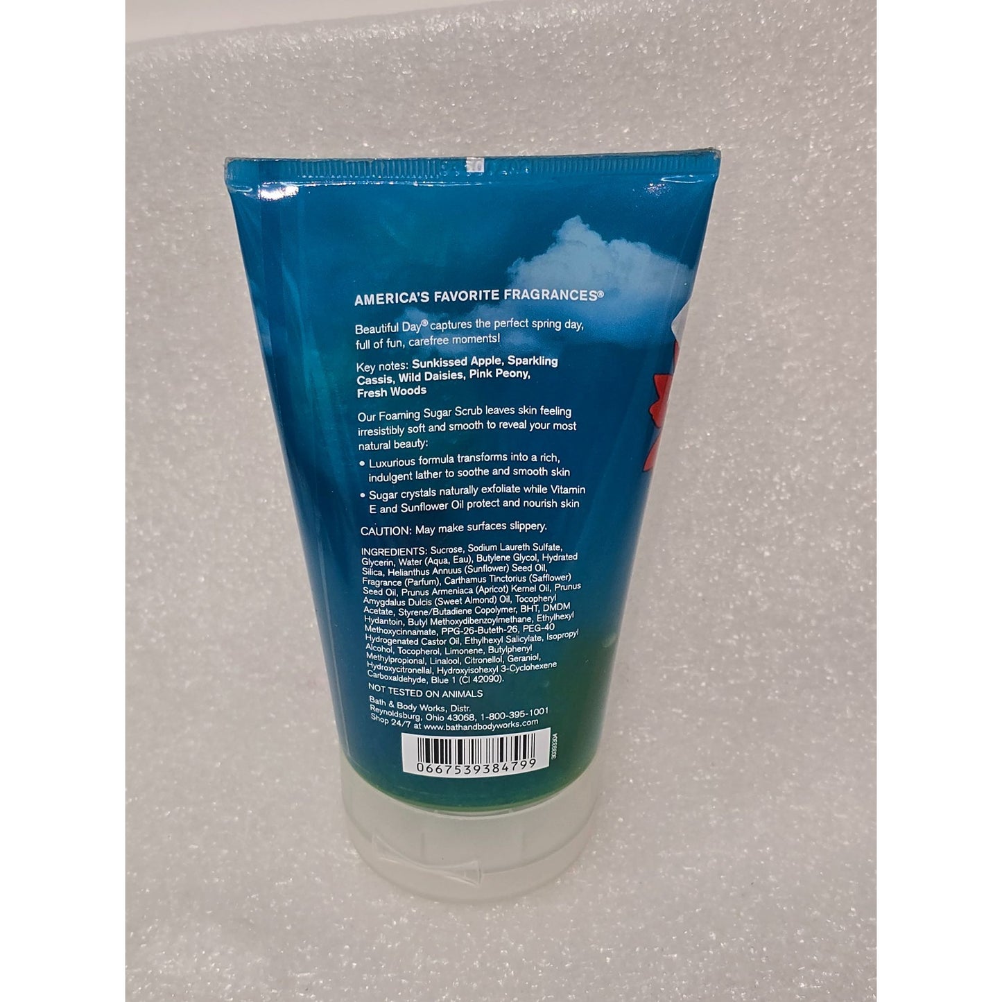 Bath & Body Works Beautiful Day Foaming Sugar Scrub 8 Oz