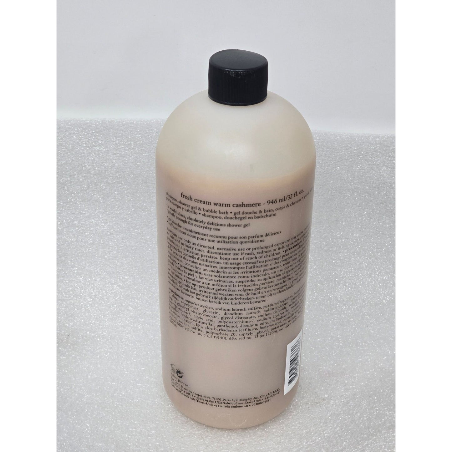 Philosophy Fresh Cream Warm Cashmere 32 Oz Shampoo Shower Gel & Bubble Bath