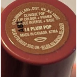 Clinique Pop Lip Color + Primer Lipstick Plum Pop Hydrating Smooth Finish