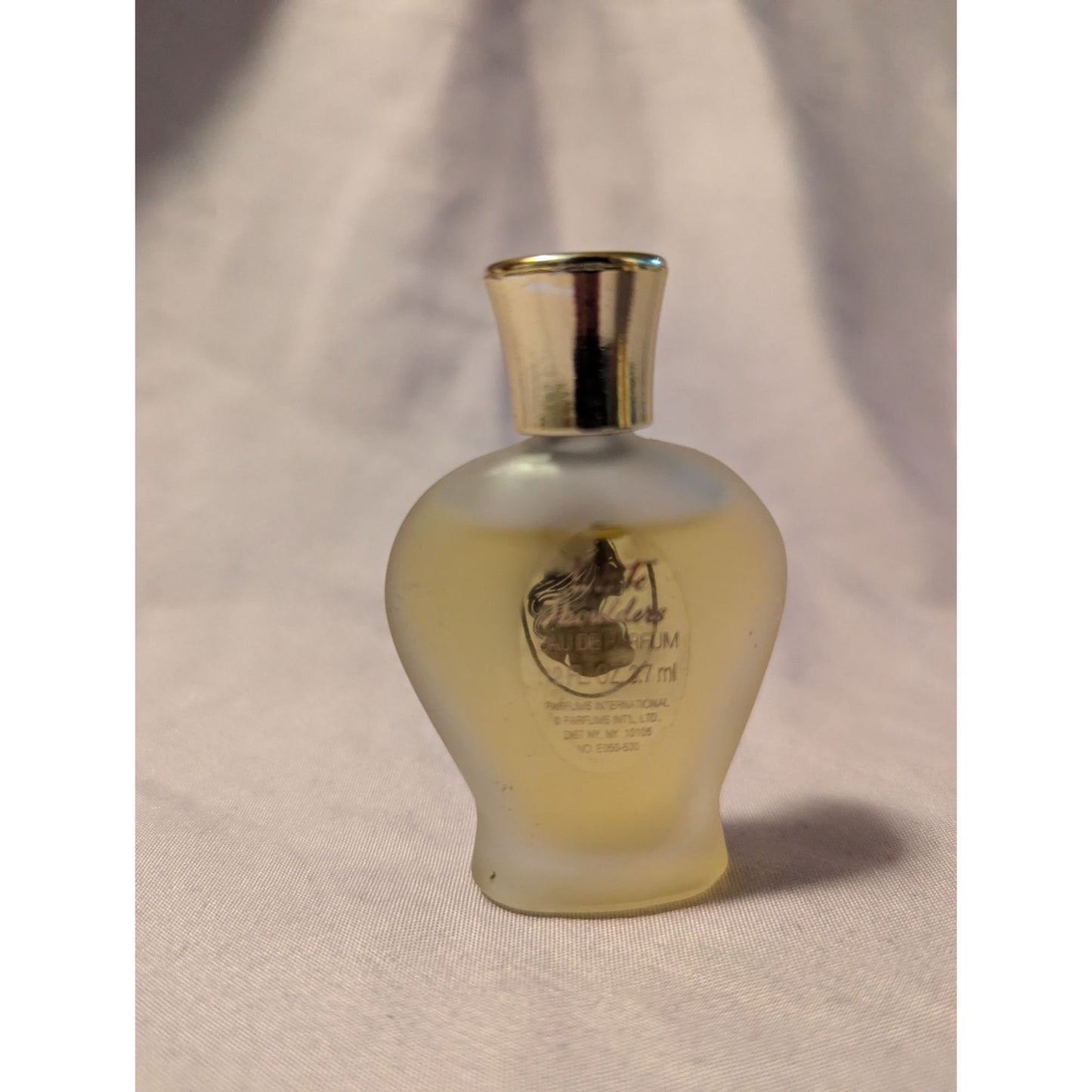 Vintage White Shoulders Mini Eau De Parfum Perfume Splash 0.12 Oz Perfume Bottle